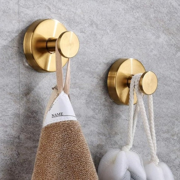 Twist-Lock Suction Wall Hooks: Damage-Free 2-Piece Set