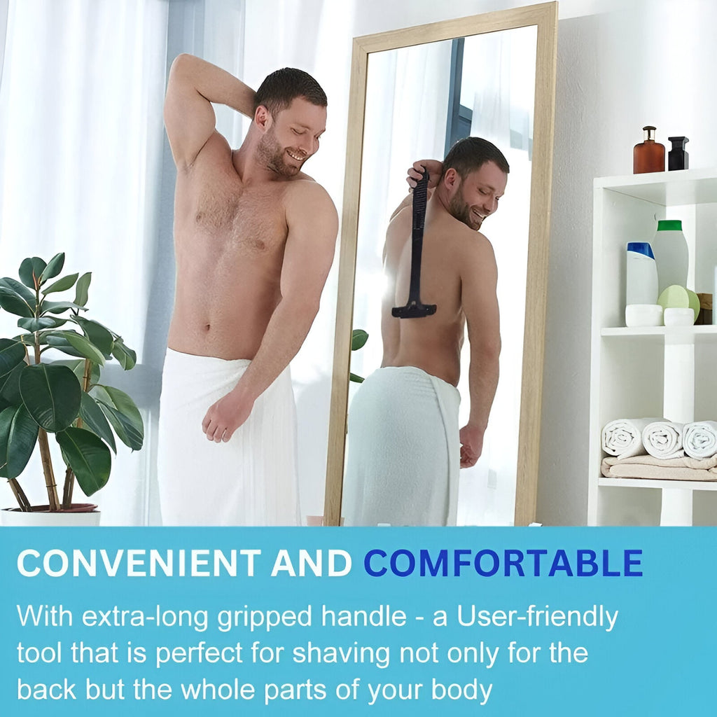 Extended-Reach Back Shaver: Effortless Solo Grooming