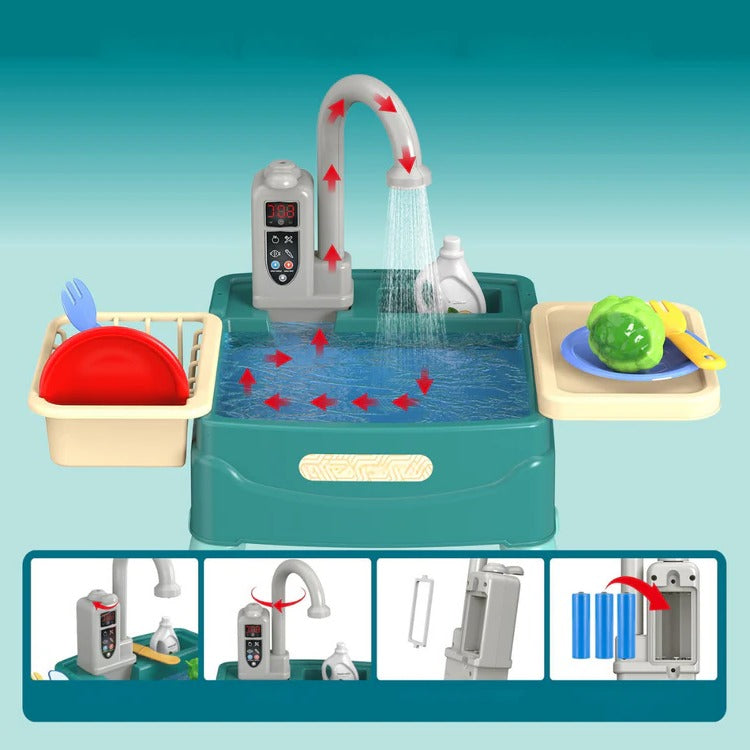 Kids Play Kitchen with Flowing Water: Imaginative Cooking Play