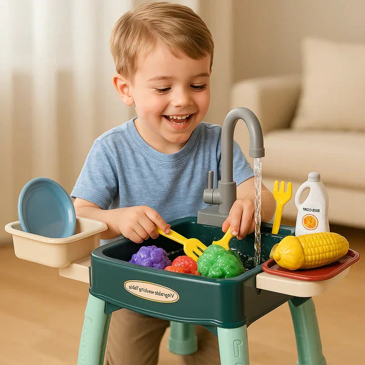 Kids Play Kitchen with Flowing Water: Imaginative Cooking Play