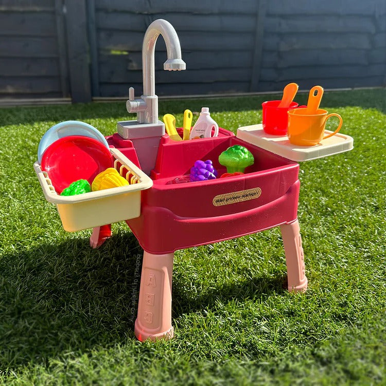 Kids Play Kitchen with Flowing Water: Imaginative Cooking Play