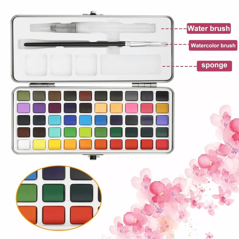 Watercolor Paint Set: A Full Palette for Detailed Work