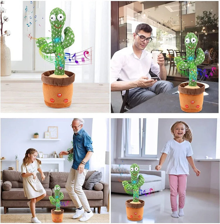 Sound-Reacting Dancing Cactus Toy: Instant Desk Entertainment