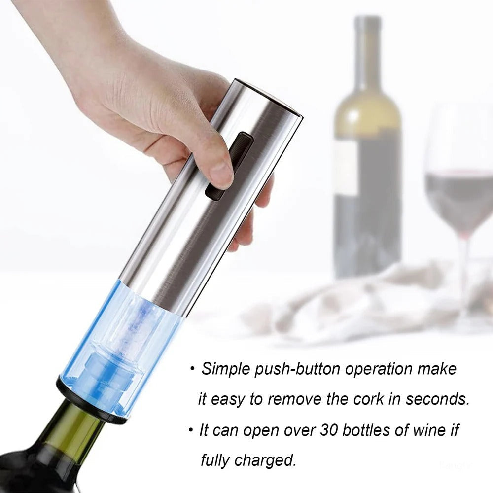 Rechargeable Electric Wine Opener: One Touch, Every Cork