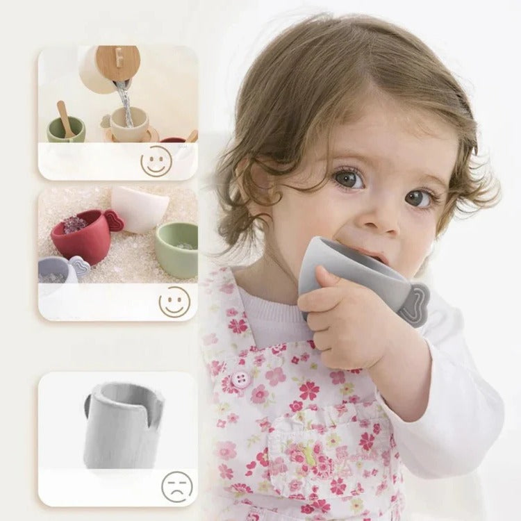 Children's Pretend Tea Set with Tray: Imaginative Role-Play