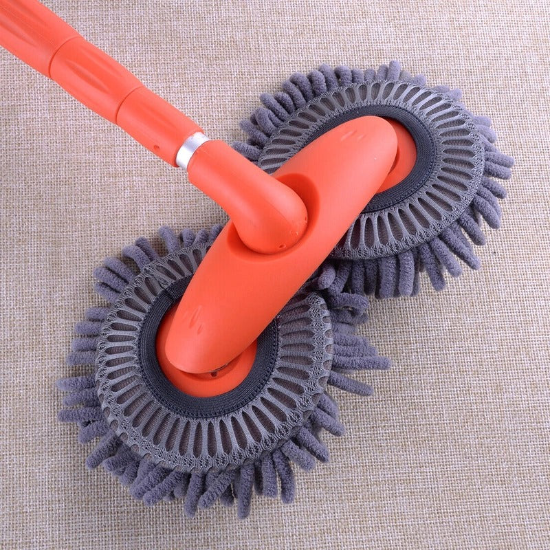 Car Wash Brush with Rotating Head: Reach Tough Spots Easily