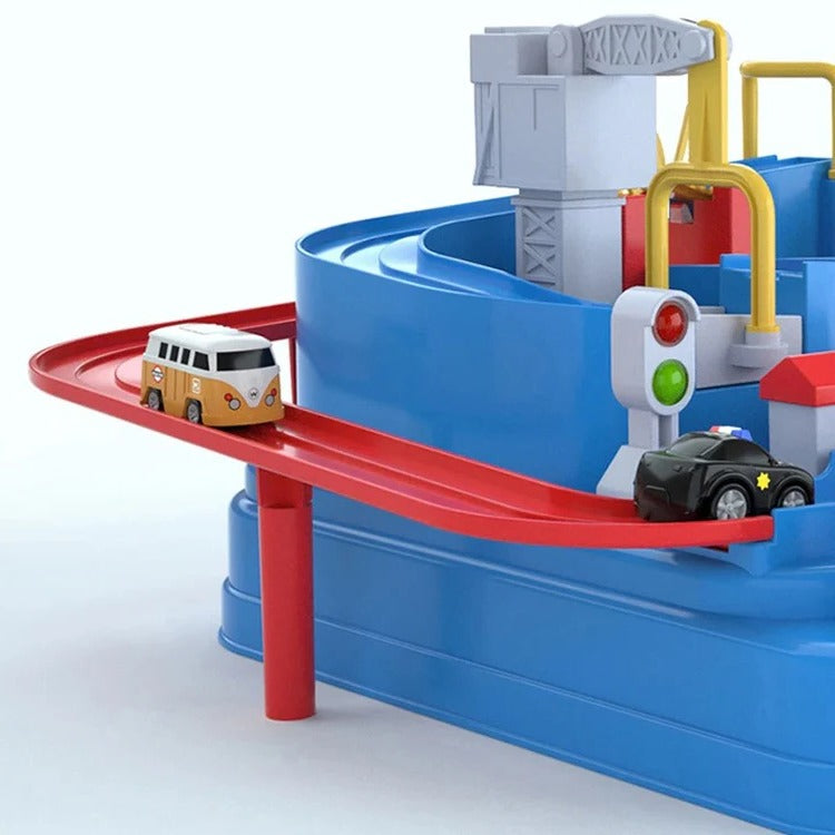 Children's Mechanical Vehicle Track Game: Structured Indoor Play