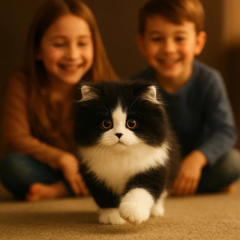 Lifelike Plush Cat: A Calm, Comforting Companion
