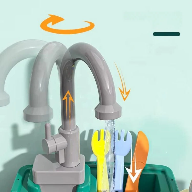 Kids Play Kitchen with Flowing Water: Imaginative Cooking Play