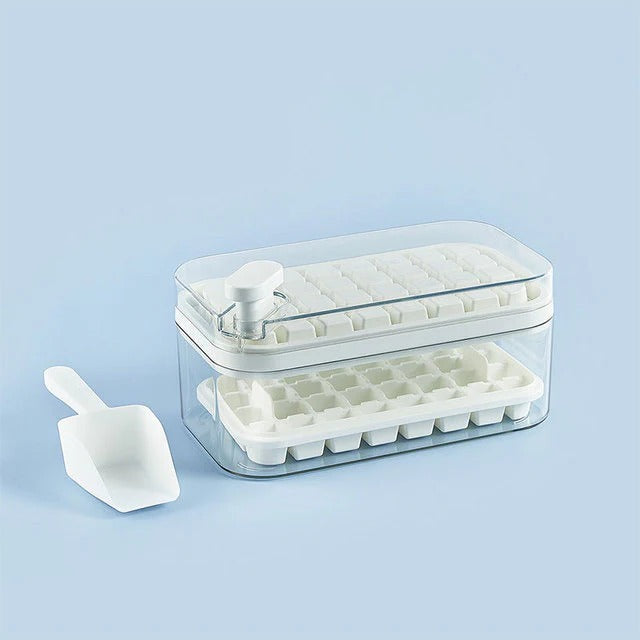 One-Click Ice Tray System: Freeze and Release, No Twisting