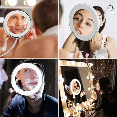 LED 10x Magnifying Mirror: Clear Visibility for Precise Grooming