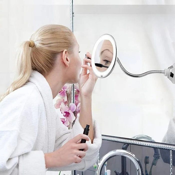 LED 10x Magnifying Mirror: Clear Visibility for Precise Grooming