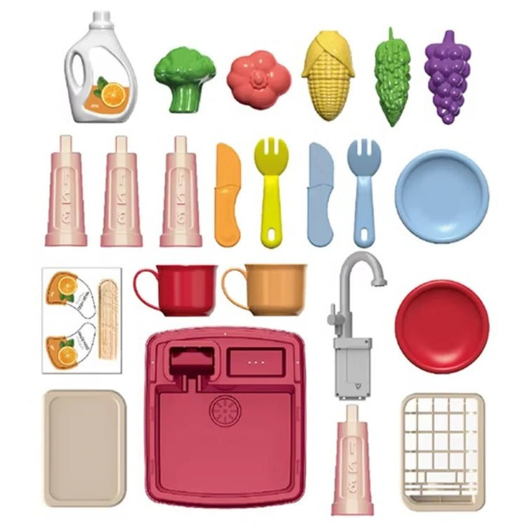 Kids Play Kitchen with Flowing Water: Imaginative Cooking Play