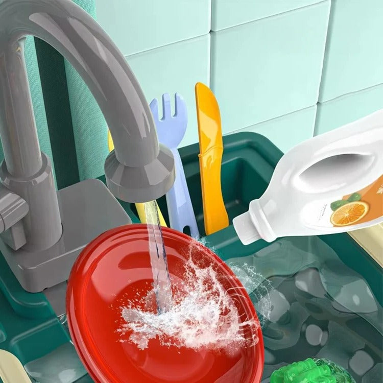 Kids Play Kitchen with Flowing Water: Imaginative Cooking Play