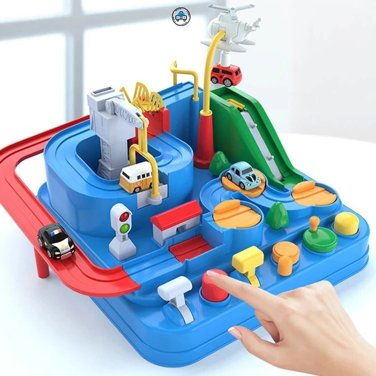 Children's Mechanical Vehicle Track Game: Structured Indoor Play