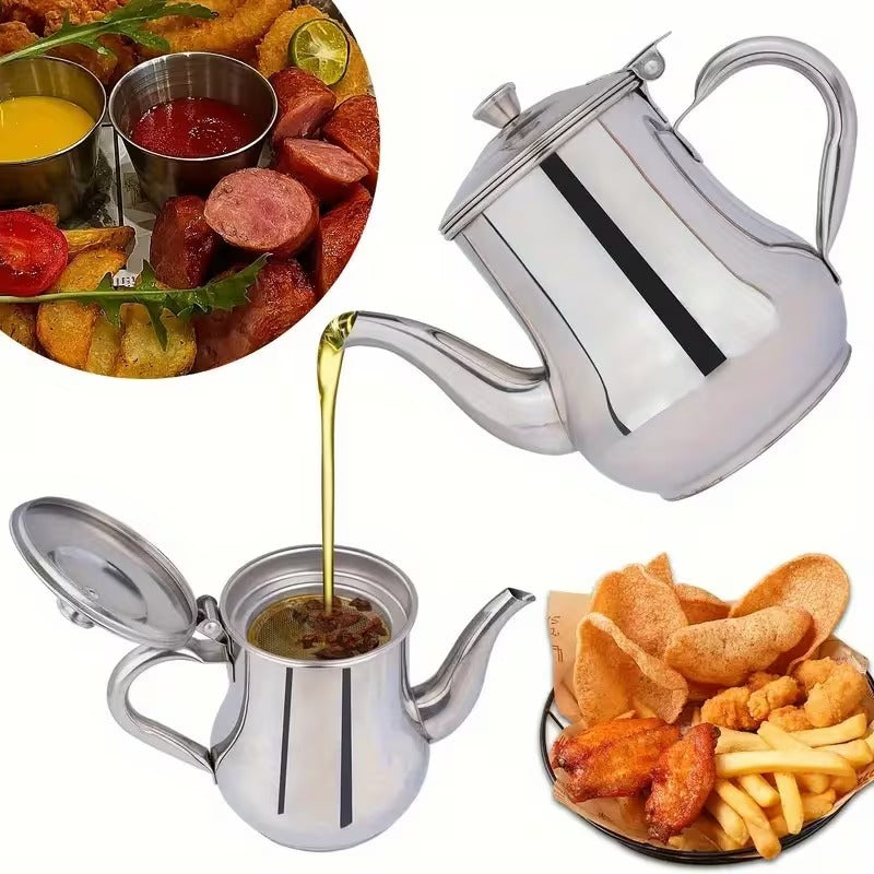 Bacon Grease Container: Mess-Free Pouring and Storage