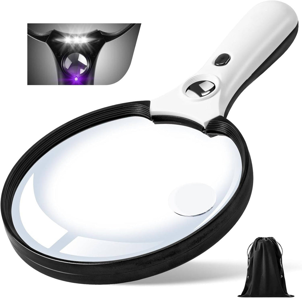 Large Magnifying Glass with Light: See Labels Clearly