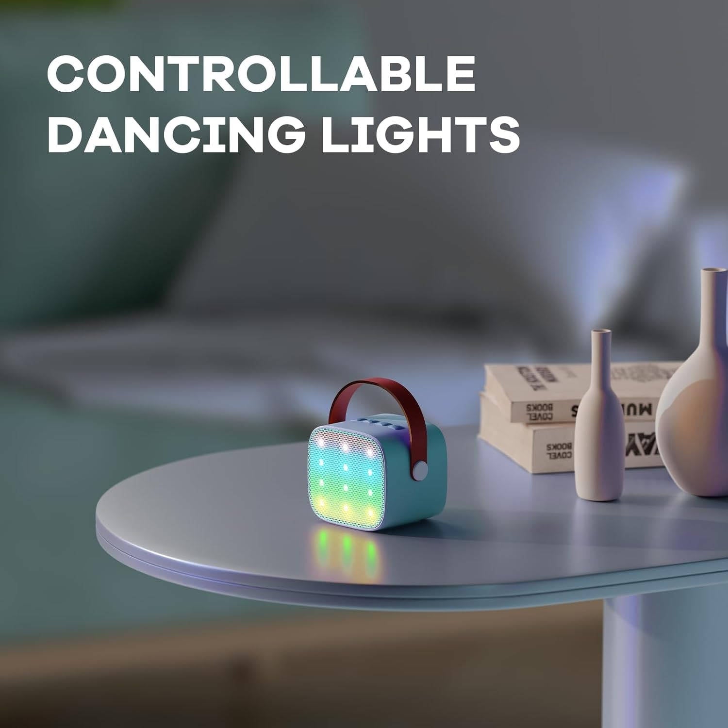 Mini Karaoke Machine: Screen-Free Fun with 2 Wireless Mics