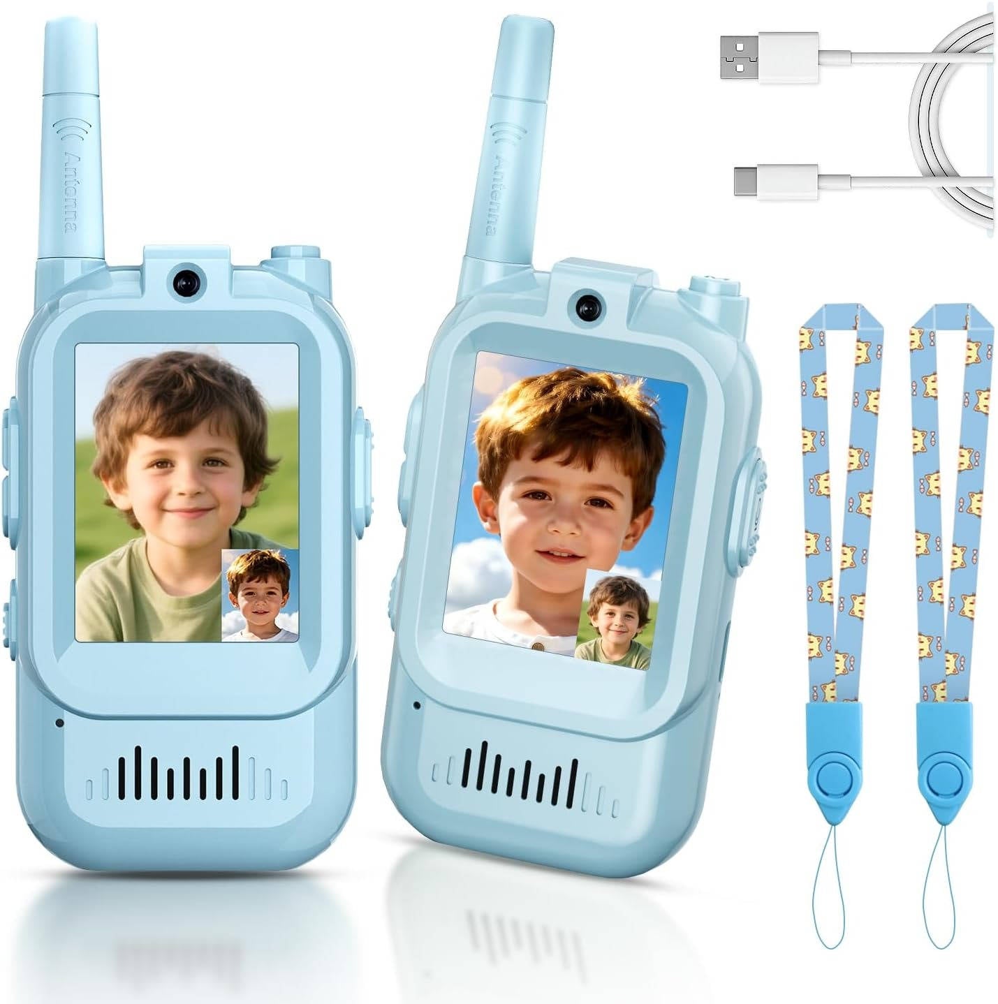 Kids Video Walkie Talkies: Voice and Chat, 2-Set