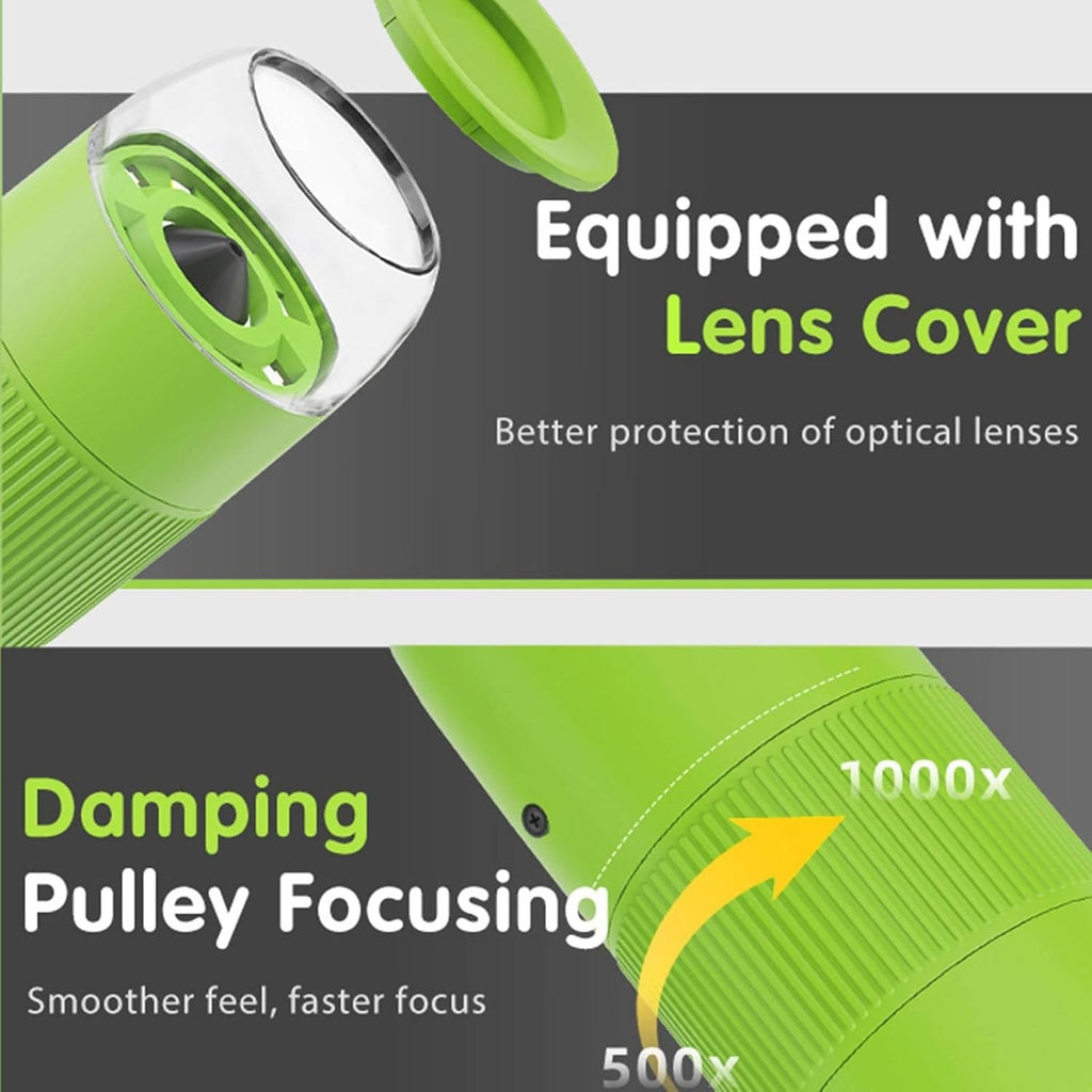 Kids Handheld Microscope: Explore Bugs, Leaves, and More