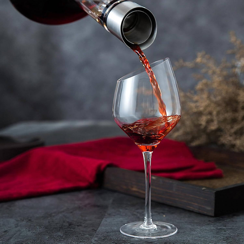 Crystal Glass Wine Decanter: Aerate for Smoother Flavor