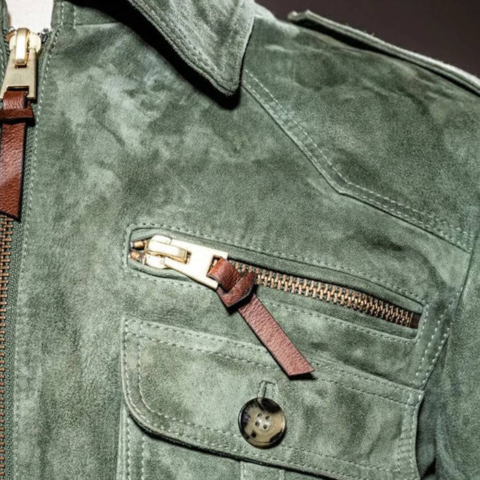 Retro Suede Jacket: Sharper Style for Men