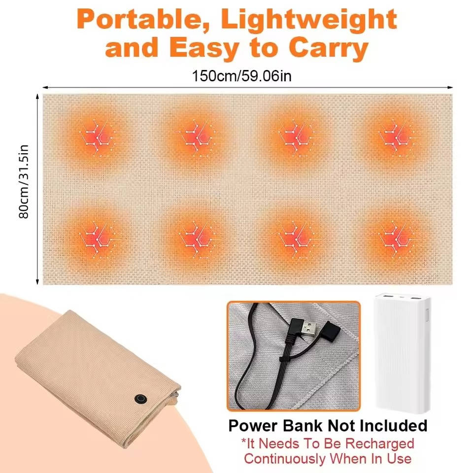 Portable Heated Shawl Blanket: Warmth Without Leaving the Couch