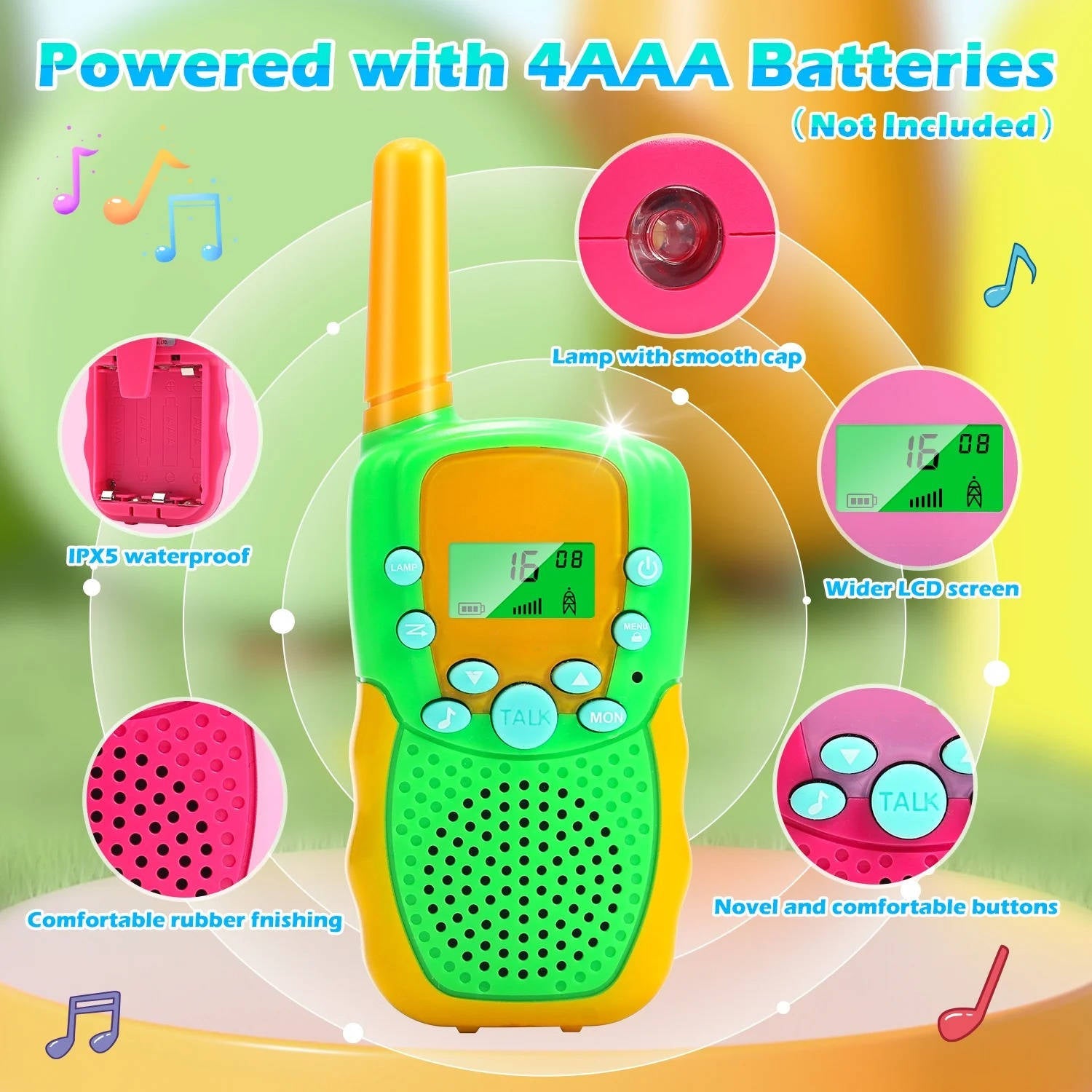 Kids Walkie Talkies: 3-Piece Set for Group Play