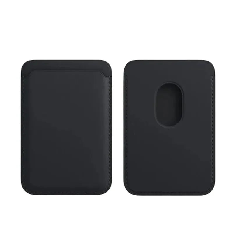 Magnetic Leather Card Holder for iPhone: Secure, Slim, Stylish