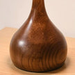 Andi Brass & Wood Glass Table Lamp