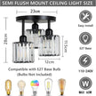 Modern Gold Luxury Crystal Ceiling Light