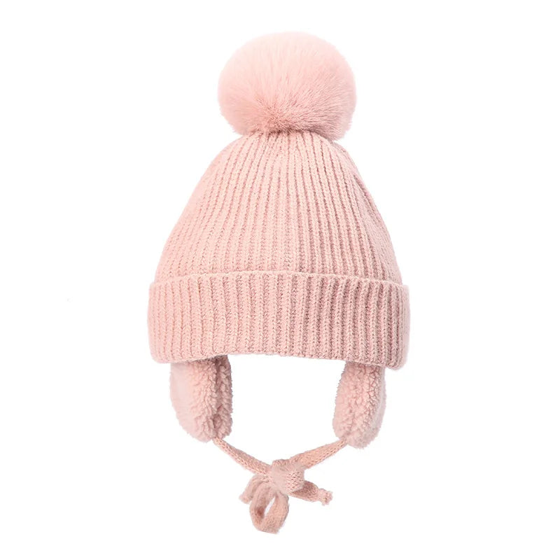 Kids Knit Beanie with Earflaps: Cozy Cold-Weather Cover