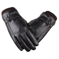 Men's Touch Screen Leather Gloves: Stay Warm, Stay Connected