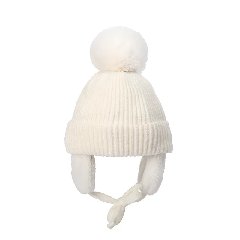 Kids Knit Beanie with Earflaps: Cozy Cold-Weather Cover