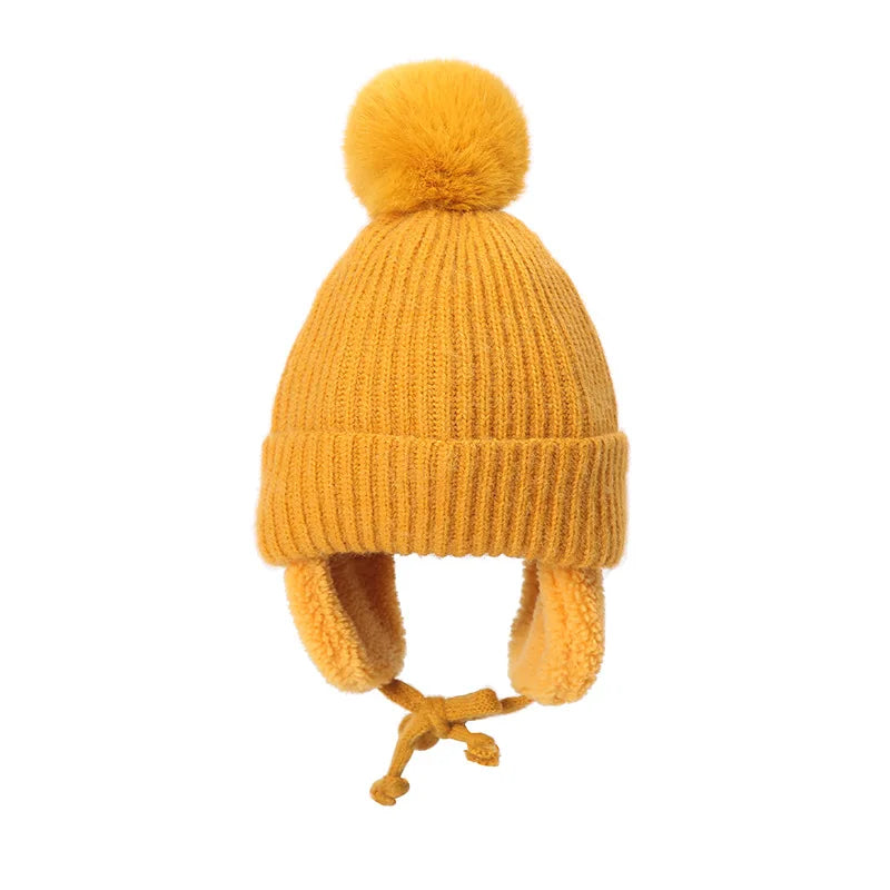 Kids Knit Beanie with Earflaps: Cozy Cold-Weather Cover